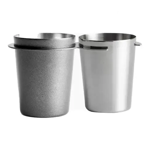 silver dosing cup